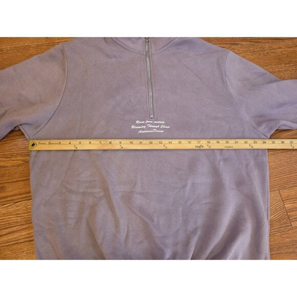 Civil Regime 1/4 Zip Up Womens Size Large Purple Sweater‎ Streetwear - Picture 7 of 11